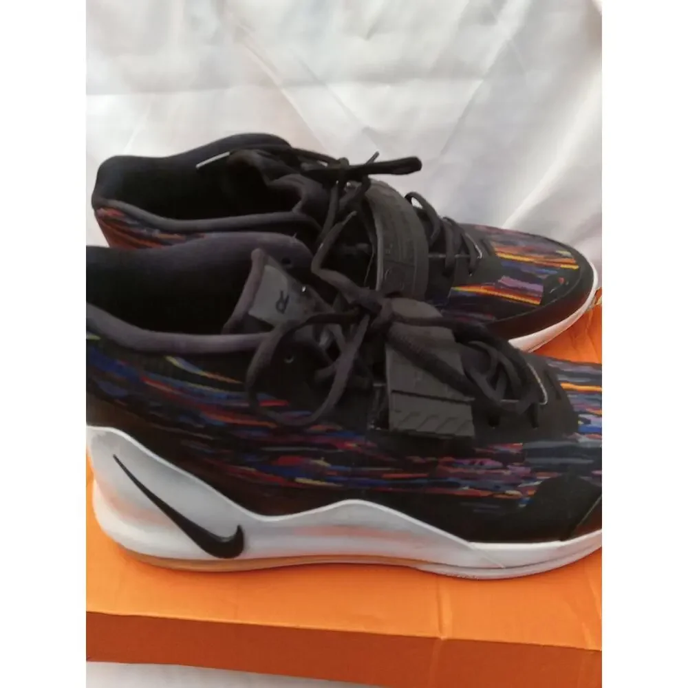 Nike Men's 14 Air Force Max AR0974-100 Black White Multi Mesh Basketball Shoes